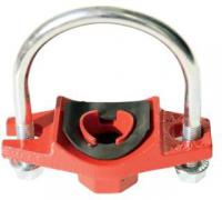 Хомут резьбовой седёлка с U-образной скобой, диаметр 25 мм, переход на 20 мм