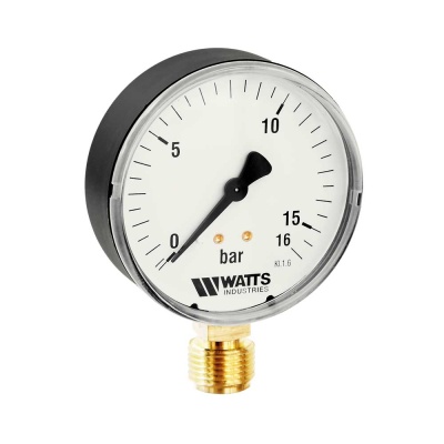 Манометр MDR (F+R200), подключение снизу, Watts В Чите
