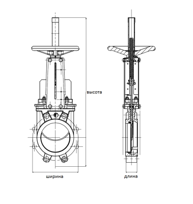 Шиберная задвижка VG6400 со штурвалом, Tecofi В Чите