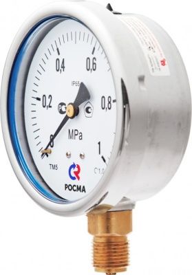 Манометр, Тип ТМ серия 20, виброустойчивый, подключение снизу, Росма В Чите