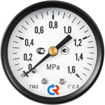 Манометр тип ТМ с гидрозаполнением, класс точности 1,0, Росма В Чите