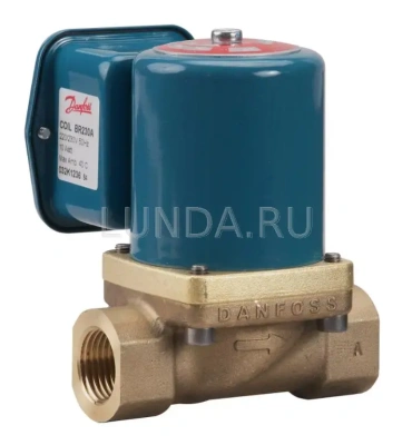 Клапан соленоидный EV225B с сервоприводом, для пара, с катушкой, Danfoss В Чите